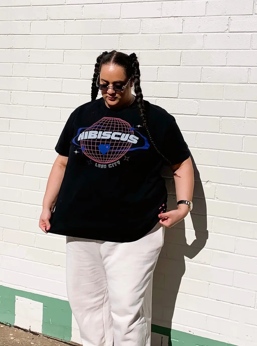 Lush City T-Shirt hibiscus lush