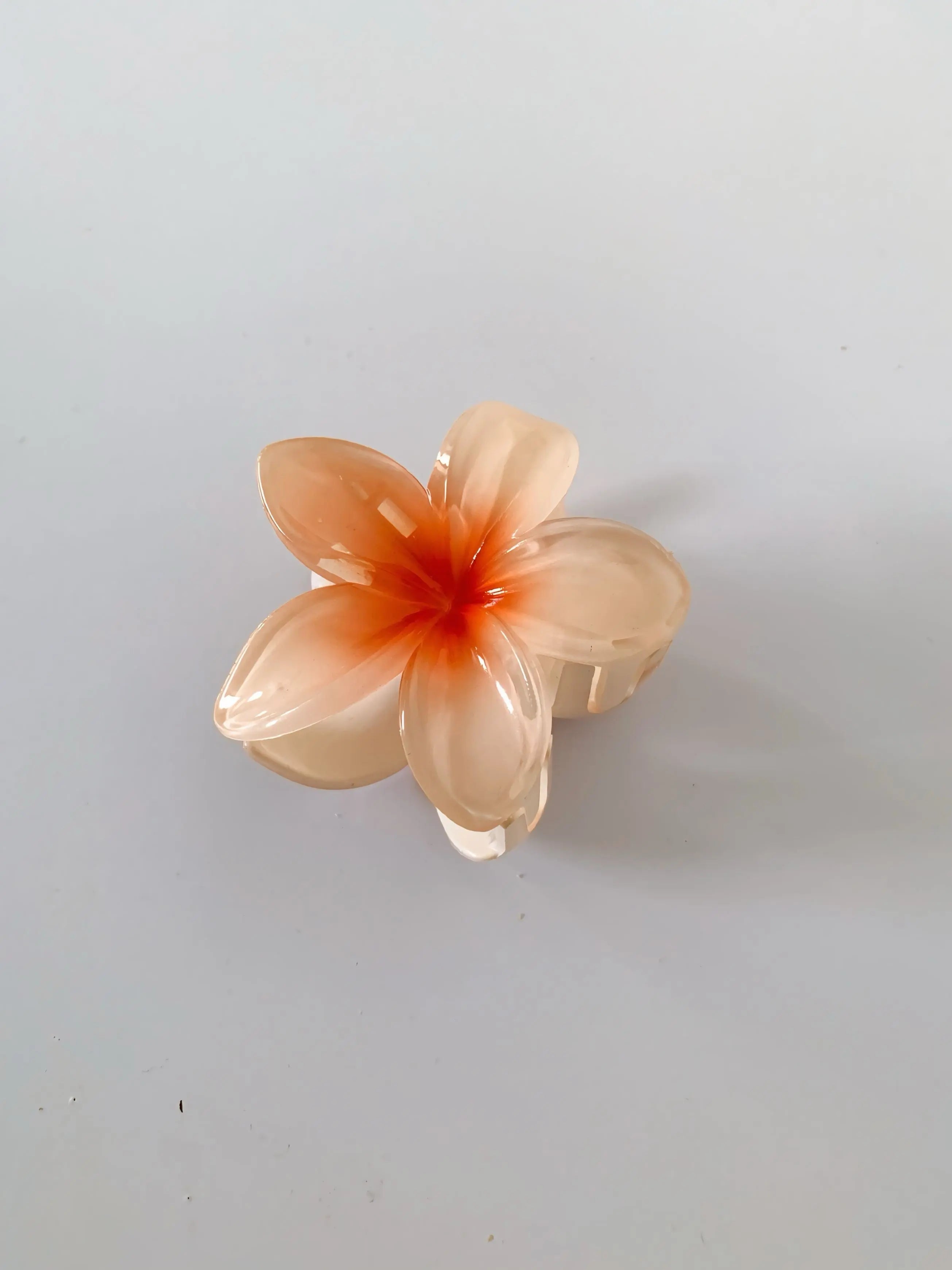 Orange Petal Hair Claw Clip hibiscus lush