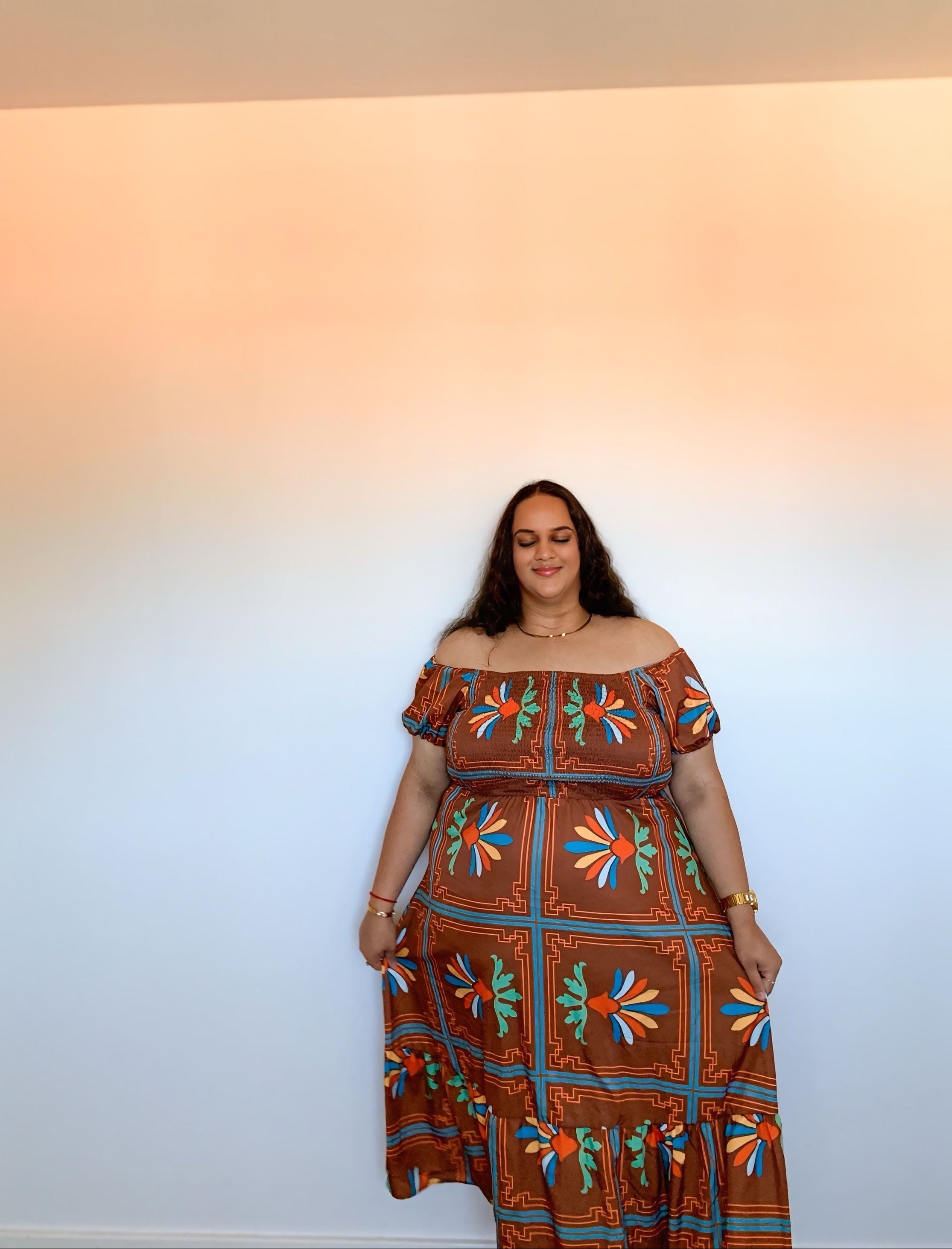 cocoa bloom dress