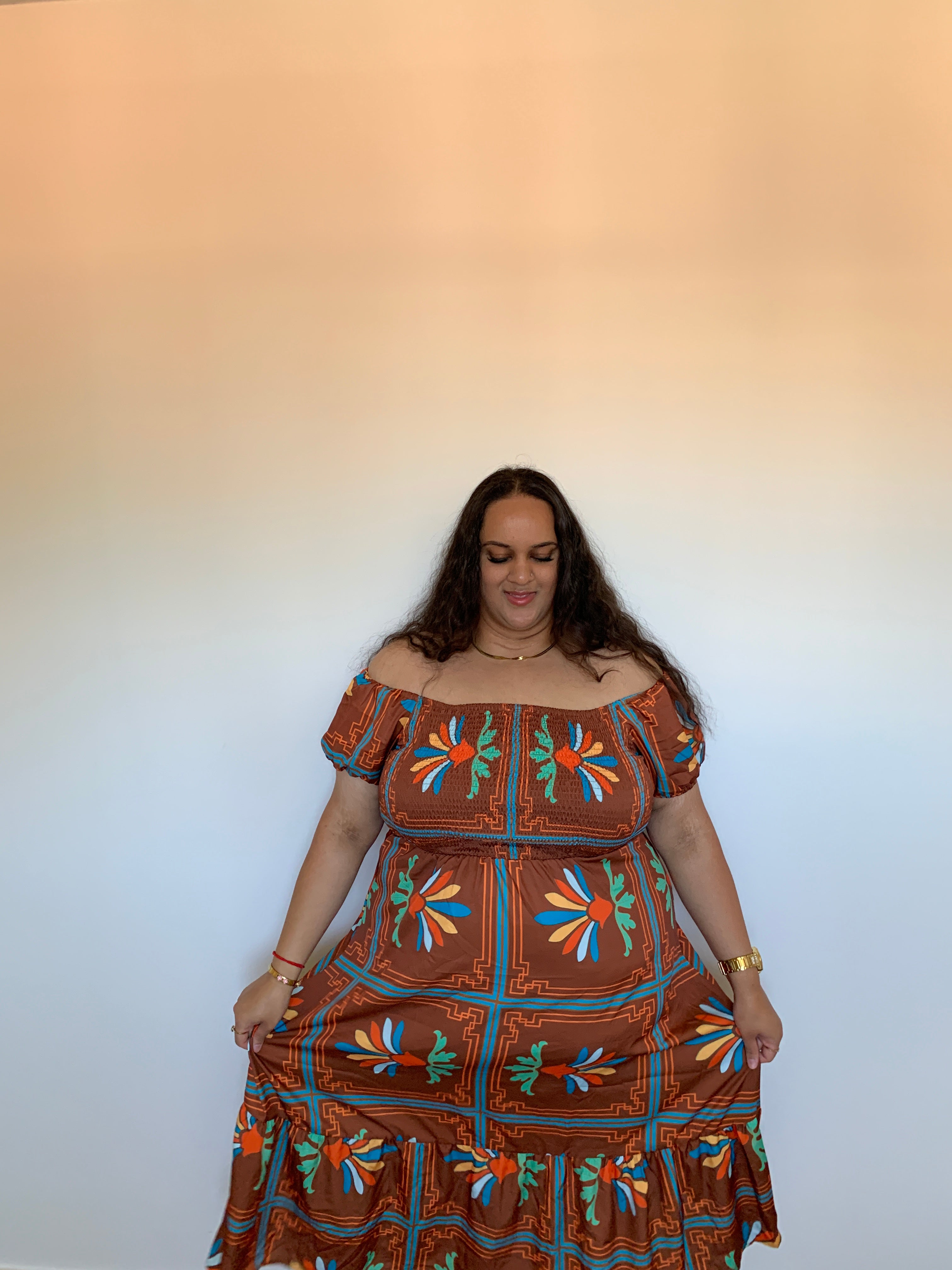 cocoa bloom dress