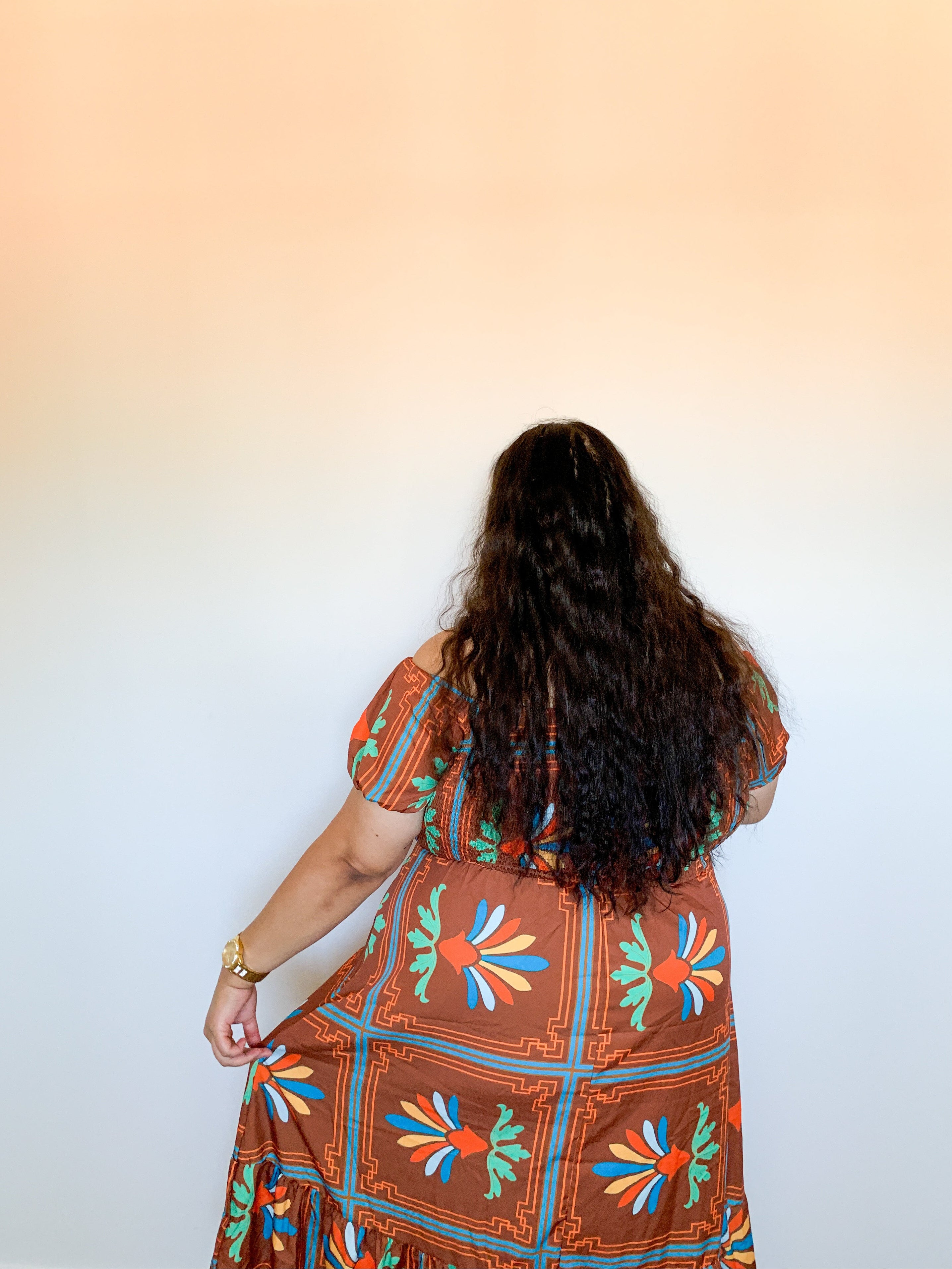 cocoa bloom dress