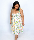 Lemon Bow Strap Dress