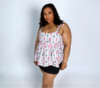 Lady Petal Bow Strap Top
