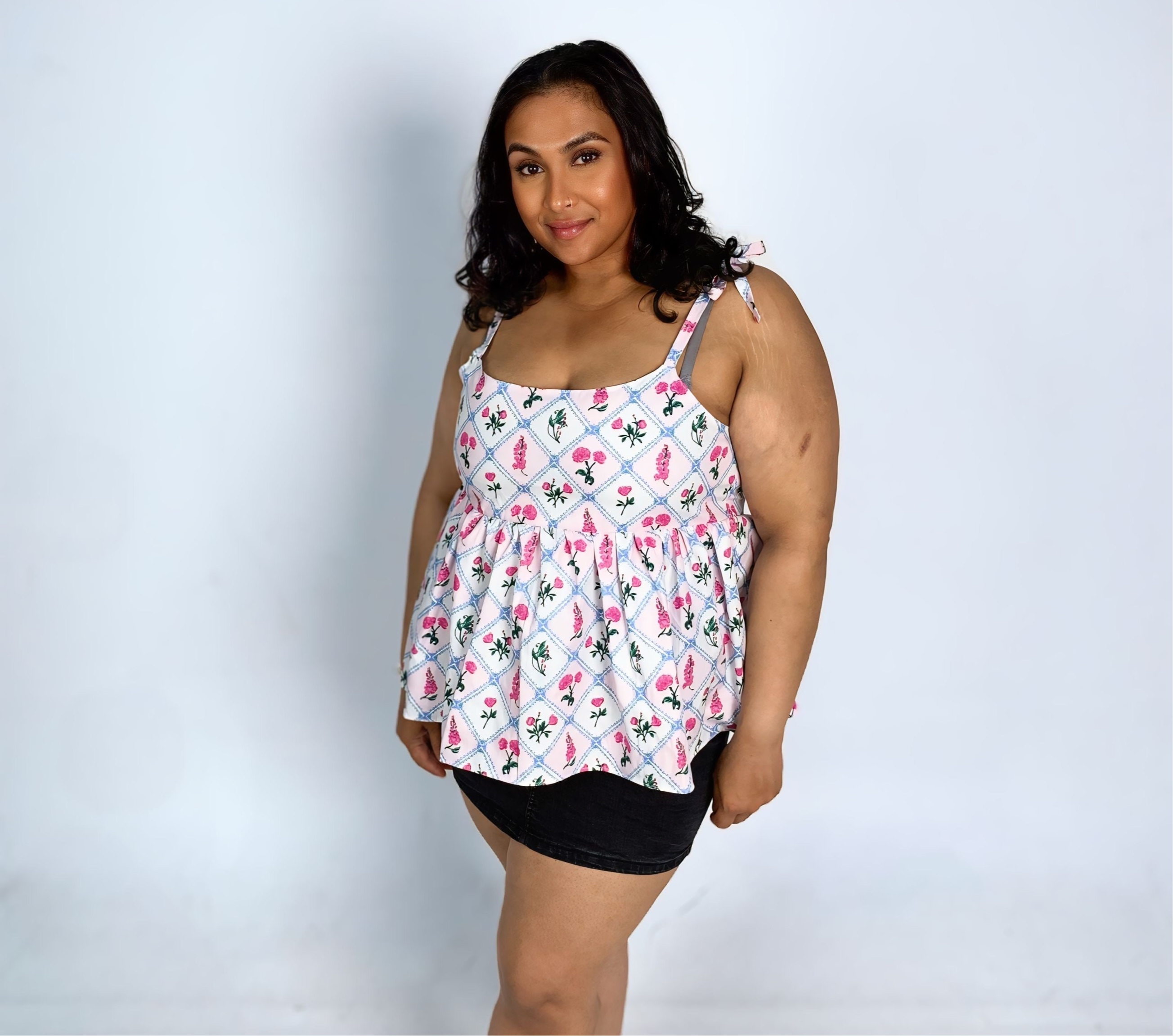 Lady Petal Bow Strap Top