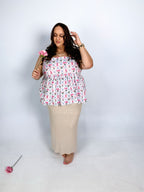 Lady Petal Bow Strap Top